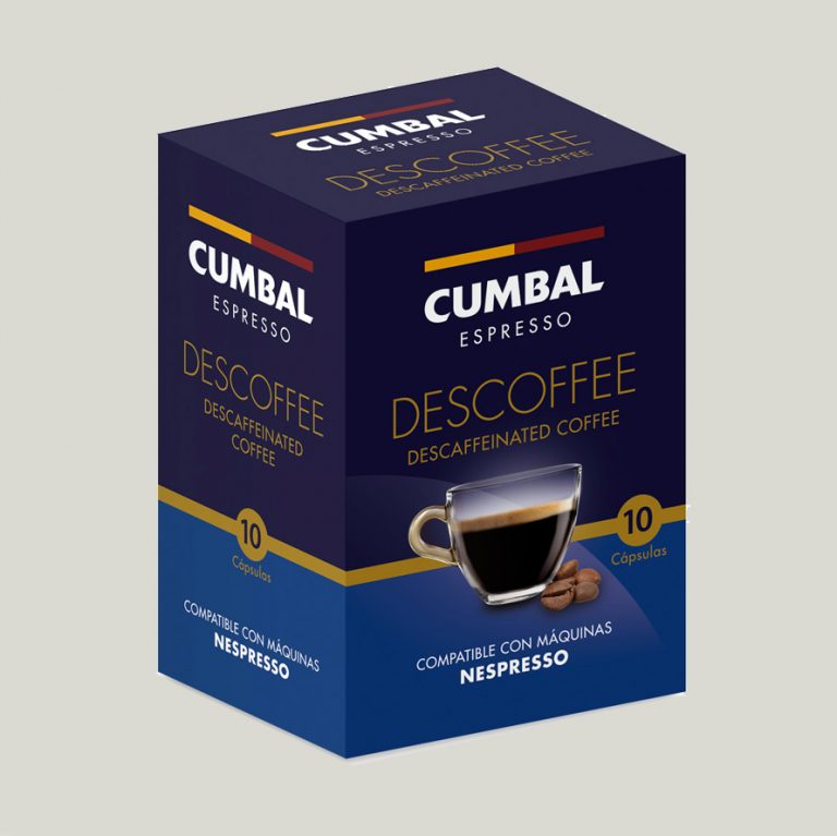 Cápsulas de Café Espresso Descafeinado Intenso Cafés Cumbal